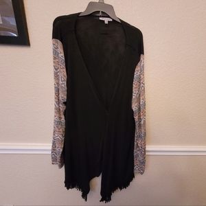 Extra touch long sleeved Aztec vibes cardigan Boho 3X